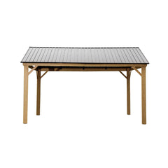 [12X14FT] Alora Hardtop All-Weather Outdoor Gazebo With Galvanized Steel Roof (SAK83261)