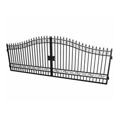 18x8 ft Steel Dual Swing Driveway Gate