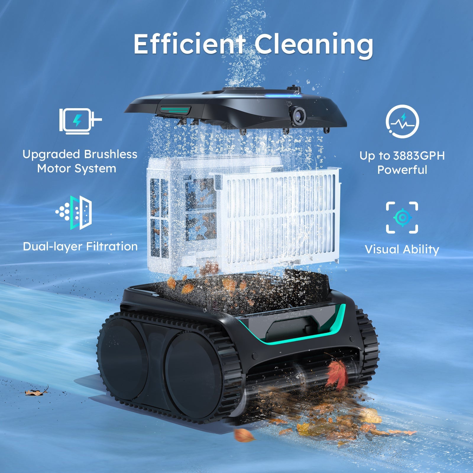 (2026 New) WYBOT C2 Vision Cordless Robotic Pool Cleaner