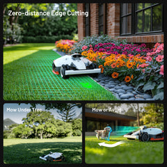 Mammotion LUBA 2 AWD Robot Lawn Mower — All-Wheel-Drive, AI Vision, 0.75 Acre, 2.2in.-4.0in. Cutting Height, Perimeter Wire-Free, Model# 3000HX