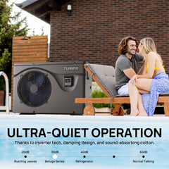 Beluga Inverter Pool Heat Pump, 50K/75K BTU