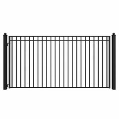 ALEKO Steel Single Swing Driveway Gate - MADRID Style - 12 x 6 Feet