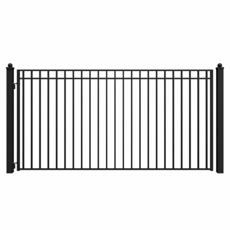 ALEKO Steel Single Swing Driveway Gate - MADRID Style - 12 x 6 Feet