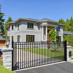 ALEKO Steel Single Swing Driveway Gate - MADRID Style - 12 x 6 Feet