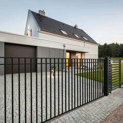 ALEKO Steel Single Swing Driveway Gate - MADRID Style - 12 x 6 Feet