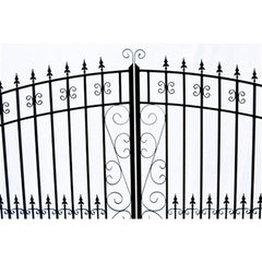 ALEKO Automated Steel Dual Swing Driveway Gate and Gate Opener Complete Kit – ETL Listed - Venice Style – 14 x 6 Feet