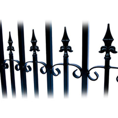 ALEKO Automated Steel Dual Swing Driveway Gate and Gate Opener Complete Kit – ETL Listed - Venice Style – 14 x 6 Feet