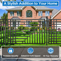 ALEKO 2-Panel Fence Kit – KYIV Style – 8x5 ft.