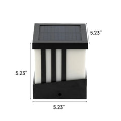 ALEKO Solar Fence Post Cap Lamps - Kit of 2