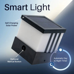ALEKO Solar Fence Post Cap Lamps - Kit of 2