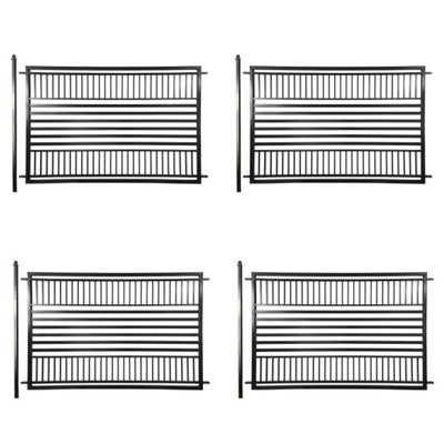 ALEKO 4-Panel Fence Kit – BARCELONA Style – 8x5 ft