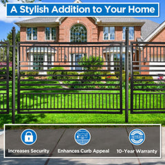 ALEKO 4-Panel Fence Kit – BARCELONA Style – 8x5 ft