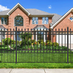 ALEKO 4-Panel Steel Fence Kit – LONDON Style – 8x5 ft. Each