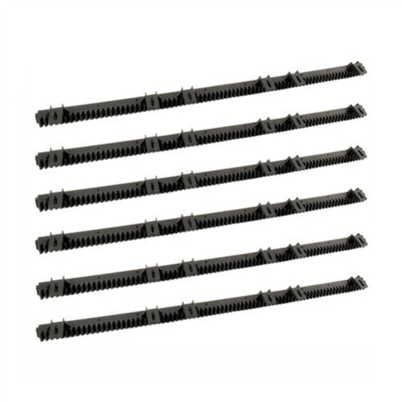 ALEKO Fiberglass Reinforced Nylon Gear Rack with Metal Insert - 3.3 Feet - Set of 6