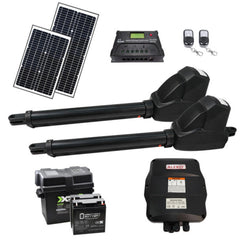 ALEKO Dual Swing Gate Operator - AS1200 AC/DC - Solar Kit 60W