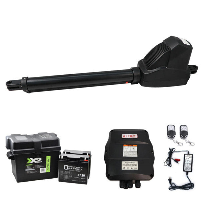 ALEKO Single Swing Gate Operator - AS600 AC/DC - Back-up Kit ACC2