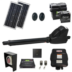 ALEKO Single Swing Gate Operator - AS600 AC/DC - Solar Kit 60W
