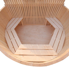 Wood-Fired Hot Tub and Ice Bath with Internal Stove – 4-5 Person – Pine PIWSHTUB