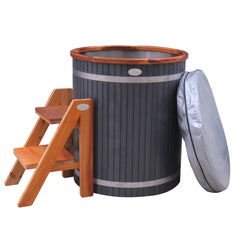ALEKO Ice Bath Frost Cold Pod Plunge Tub | 118 Gallon Water Treatment Capacity | 37.5” x 32.25”
