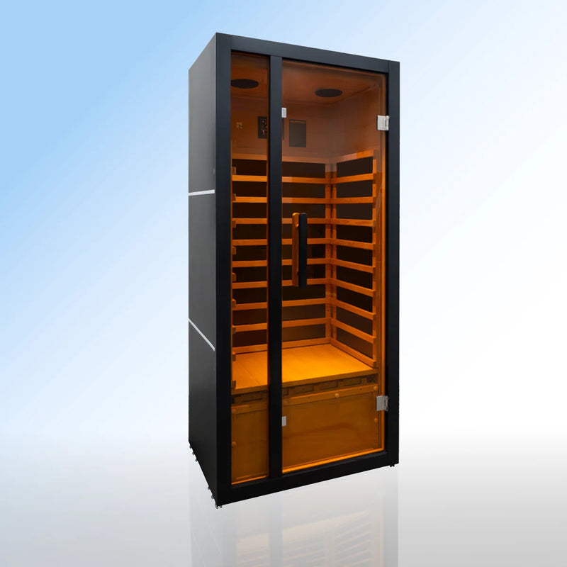 Hemlock Infrared Sauna – Black - 1 Person