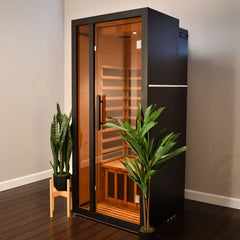 Hemlock Infrared Sauna – Black - 1 Person