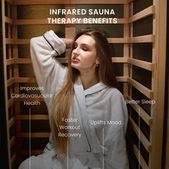 Hemlock Infrared Sauna – Black - 1 Person