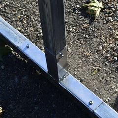 ALEKO 12 x 28 x 9.6' Metal Carport with Corrugated Roof - Gray