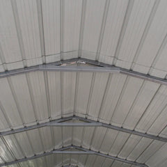 ALEKO 12 x 28 x 9.6' Metal Carport with Corrugated Roof - Gray