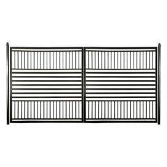 ALEKO Steel Dual Swing Driveway Gate - Barcelona Style - 12 x 6 Feet