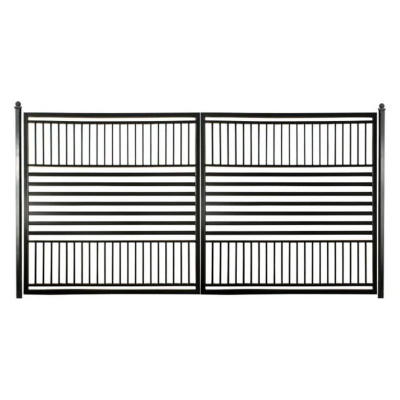 ALEKO Steel Dual Swing Driveway Gate - Barcelona Style - 12 x 6 Feet