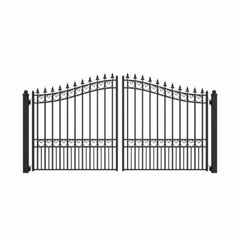 ALEKO Steel Dual Swing Driveway Gate - LONDON Style - 12 x 6 Feet