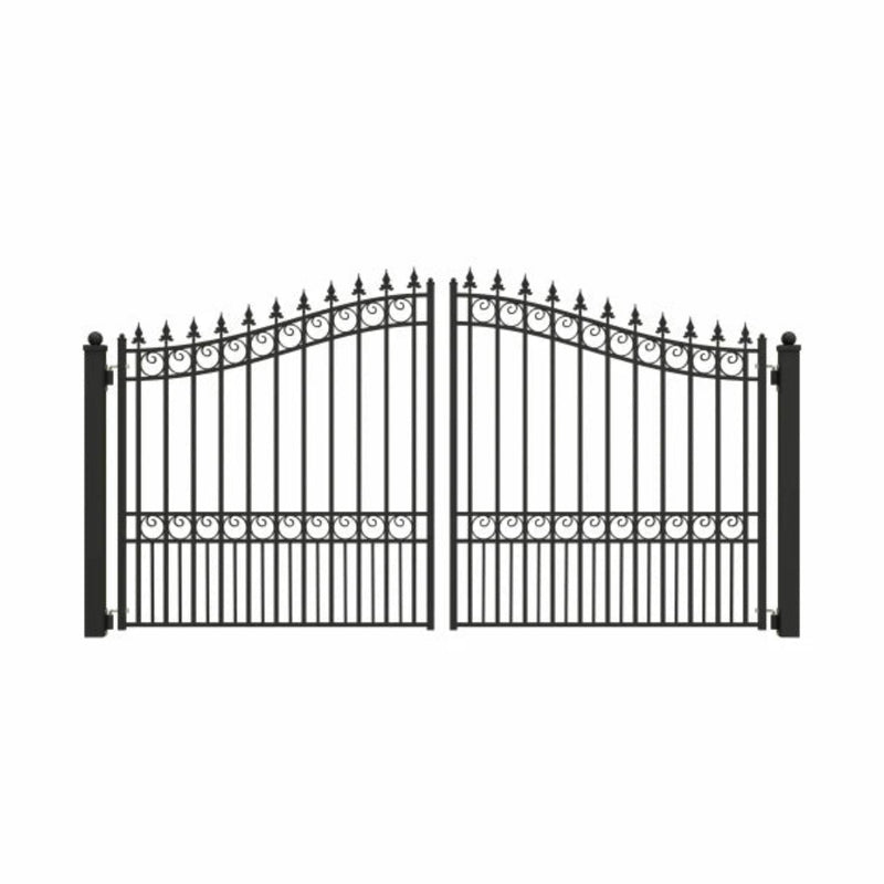 ALEKO Steel Dual Swing Driveway Gate - LONDON Style - 12 x 6 Feet
