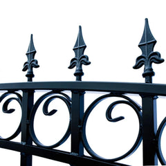 ALEKO Steel Dual Swing Driveway Gate - LONDON Style - 12 x 6 Feet