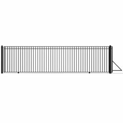 ALEKO Single Slide Steel Driveway Gate - MADRID Style - 12 x 6 Feet