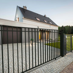 ALEKO Single Slide Steel Driveway Gate - MADRID Style - 12 x 6 Feet