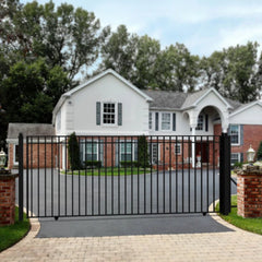 ALEKO Single Slide Steel Driveway Gate - MADRID Style - 12 x 6 Feet