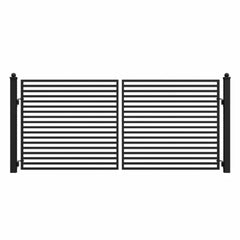 ALEKO Steel Dual Swing Driveway Gate - MILAN Style - 12 x 6 Feet