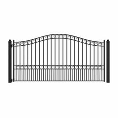 ALEKO Steel Single Swing Driveway Gate - PARIS Style - 12 x 6 Feet