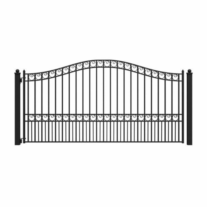ALEKO Steel Single Swing Driveway Gate - PARIS Style - 12 x 6 Feet