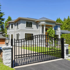 ALEKO Steel Single Swing Driveway Gate - PARIS Style - 12 x 6 Feet