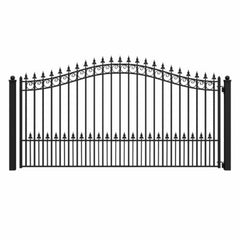 ALEKO Steel Single Swing Driveway Gate - PRAGUE Style - 12 x 6 Feet