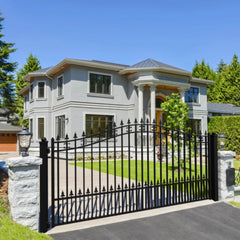 ALEKO Steel Single Swing Driveway Gate - ST.LOUIS Style - 12 x 6 Feet