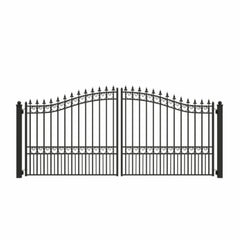 ALEKO Steel Dual Swing Driveway Gate - LONDON Style - 14 x 6 Feet