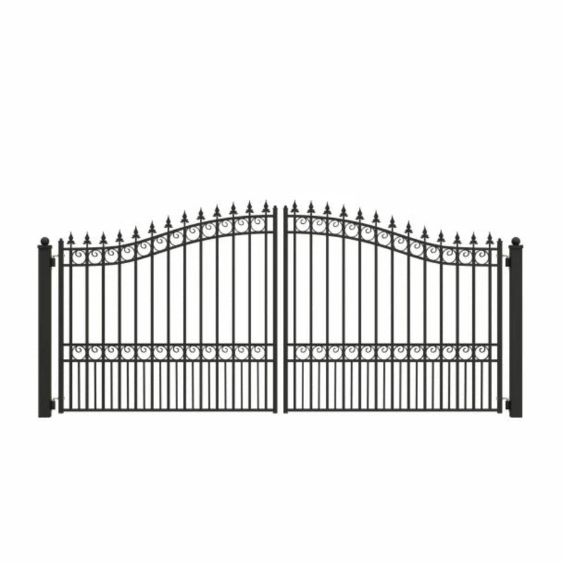 ALEKO Steel Dual Swing Driveway Gate - LONDON Style - 14 x 6 Feet