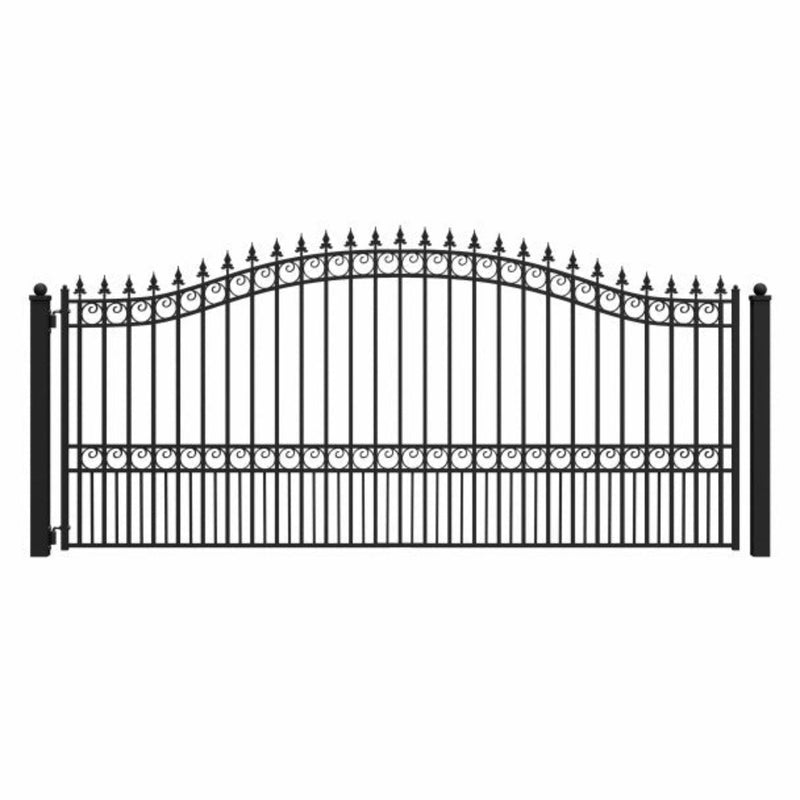 ALEKO Steel Single Swing Driveway Gate - LONDON Style - 14 x 6 Feet
