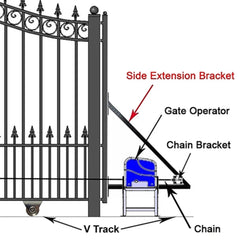 ALEKO Automated Steel Sliding Driveway Gate and Gate Opener Complete Kit – PARIS Style – 14 x 6 Feet