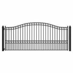 ALEKO Steel Single Swing Driveway Gate - PARIS Style - 14 x 6 Feet