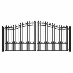 ALEKO Steel Dual Swing Driveway Gate - PRAGUE Style - 14 x 6 Feet