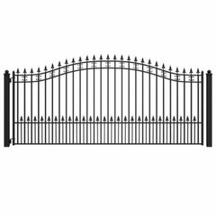 ALEKO Steel Single Swing Driveway Gate - ST.LOUIS Style - 14 x 6 Feet