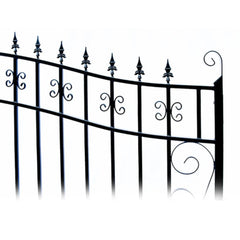 ALEKO Steel Dual Swing Driveway Gate - VENICE Style - 14 x 6 Feet